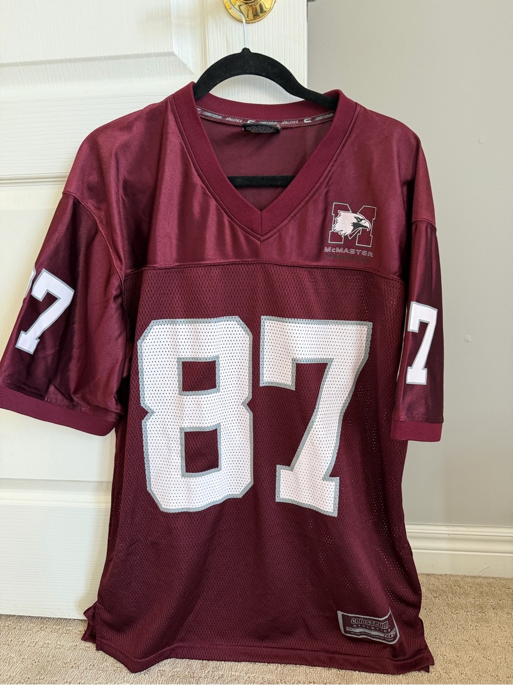 McMaster Marauders Maroon Football Jersey